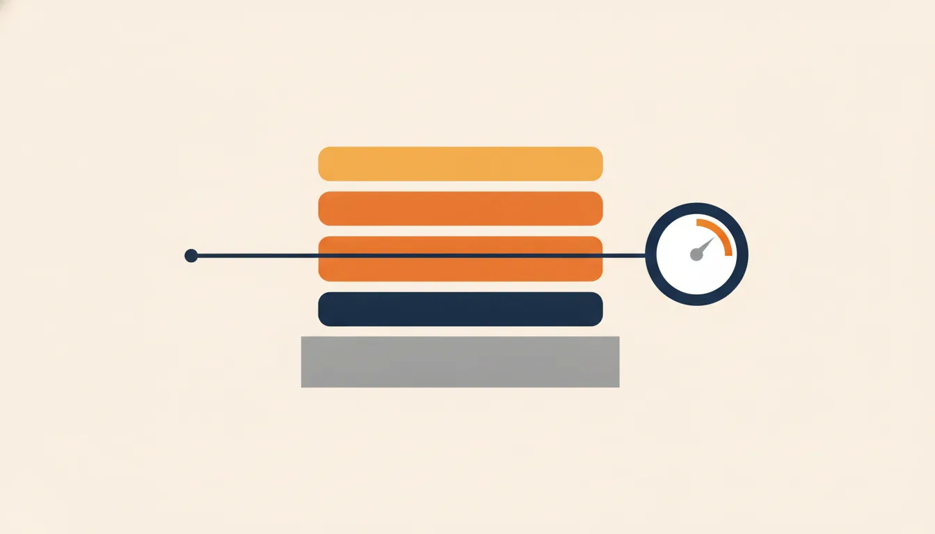 Illustration de trois couches superposées représentant les coûts d'un fonds indiciel